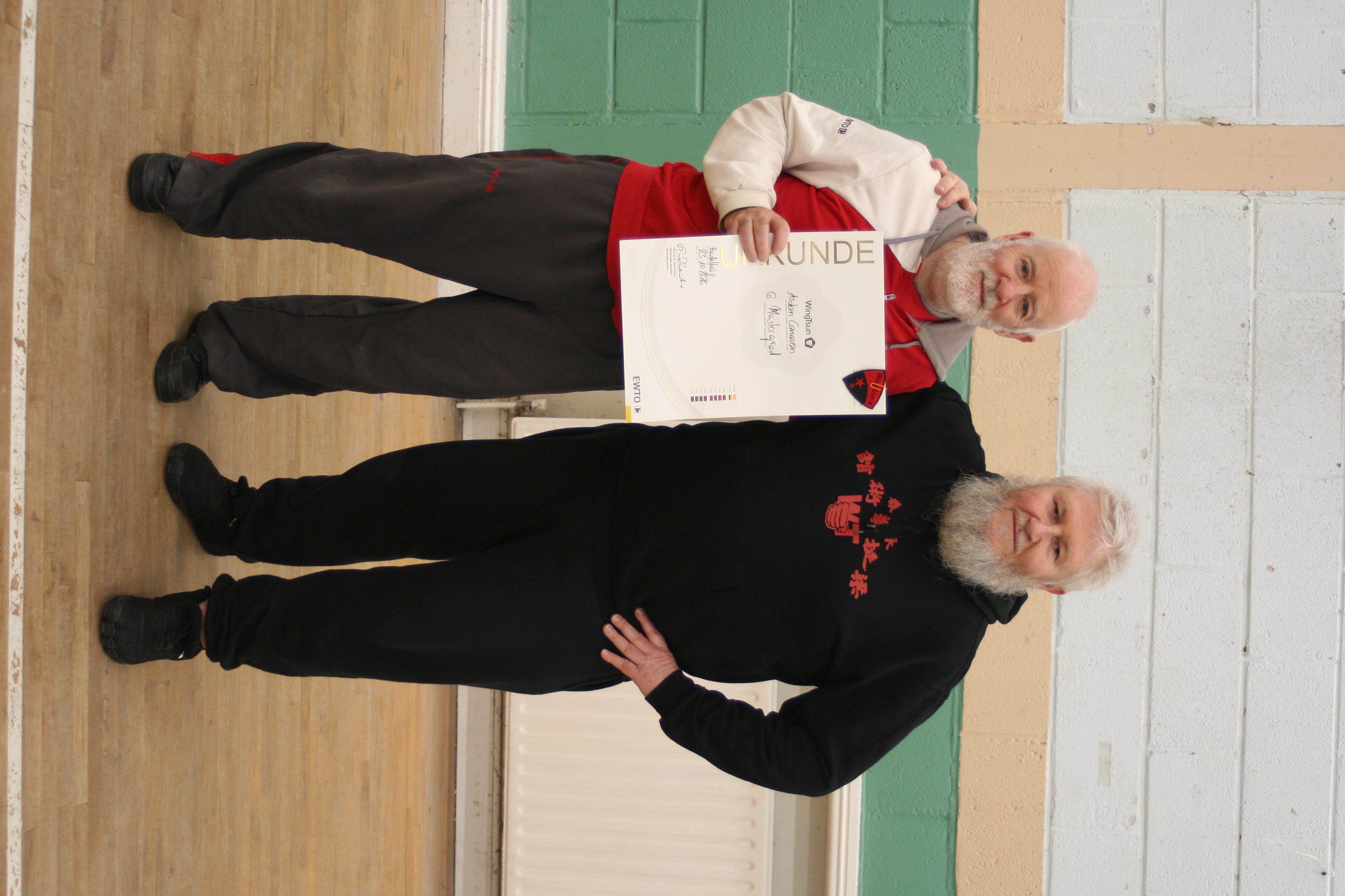 Sifu Aidan Canavan is awarded his 6th Master Grade